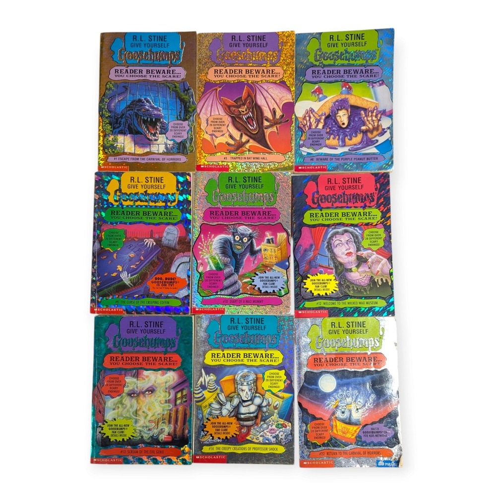 Lot of 9 Give Yourself Goosebumps Books R.L. Stine Scholastic First Edition 90s